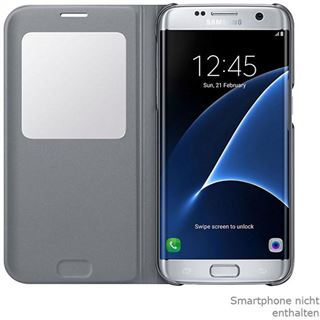 Samsung S-View Cover EF-CG935 für Galaxy S7 Edge silber