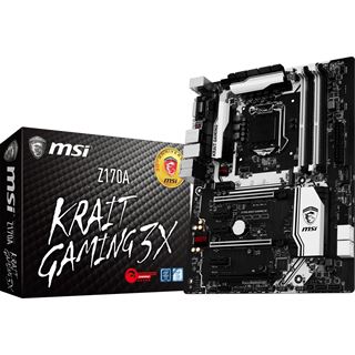 MSI Z170A Krait Gaming 3X Intel Z170 So.1151 Dual Channel DDR ATX