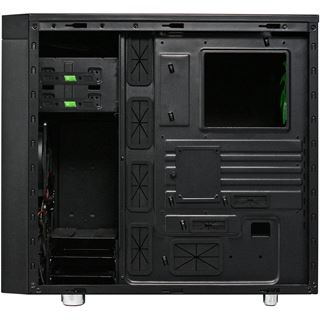 Nanoxia CoolForce 2 mit Sichtfenster Midi Tower ohne Netzteil schwarz