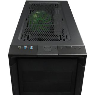 Nanoxia CoolForce 2 mit Sichtfenster Midi Tower ohne Netzteil schwarz