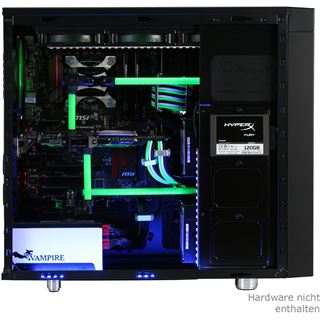 Nanoxia CoolForce 2 mit Sichtfenster Midi Tower ohne Netzteil schwarz