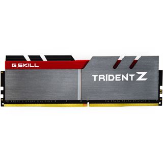 32GB G.Skill Trident Z silber/rot DDR4-3000 DIMM CL14 Quad Kit