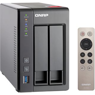 QNAP Turbo Station TS-251+-2G 8 TB (2x 4000GB) WD RED