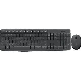 Logitech Wireless Desktop MK235 Deutsch 2.4 GHz grau