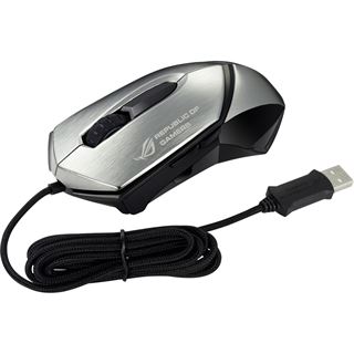 Asus Laser Gaming Mouse USB silber (kabelgebunden)