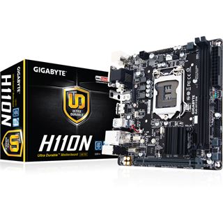Gigabyte GA-H110N Intel H110 So.1151 Dual Channel DDR4 Mini-ITX Retail