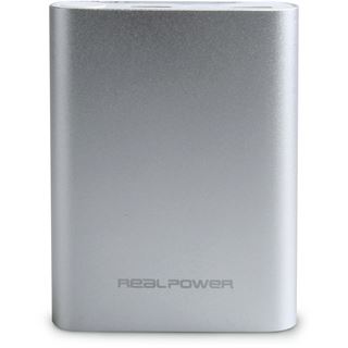 Realpower Powerbank PB12000 Type C silver, Quick Charge2.0
