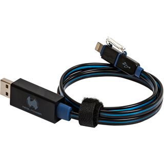 Realpower RealPower Floating lightning/micro USB Cable blau