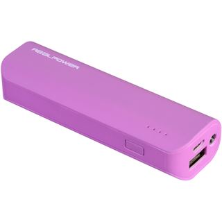 Realpower Powerbank RealPower PB2600 mAh lila