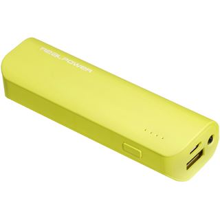 Realpower Powerbank RealPower PB2600 mAh Limette grün