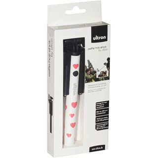 Ultron Selfie-Stick cable mini Hot Shot heart weiß/pink
