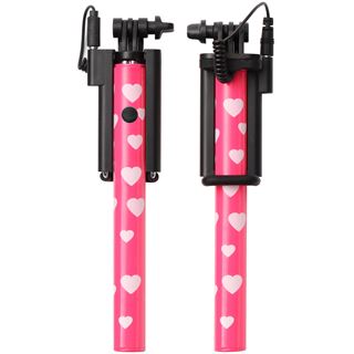 Ultron Selfie-Stick cable mini Hot Shot heart pink/weiß