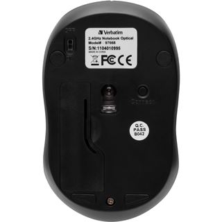 Verbatim Go Nano-Maus USB schwarz (kabellos)