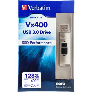 128 GB Verbatim Store n Go Vx400 silber USB 3.0