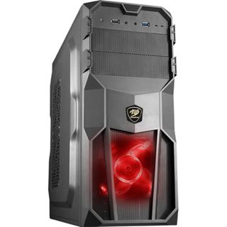 Cougar MX200 Midi Tower ohne Netzteil schwarz
