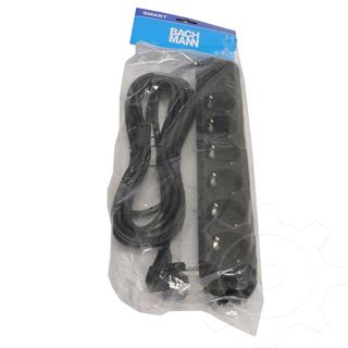 (&euro;3,17*/1m) 5.00m Bachmann Steckdosenleiste Smart Schwarz 6