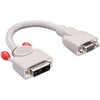 Lindy DVI-A Kupplung DVI 12+5 Stecker auf VGA 15pol Buchse Weiß