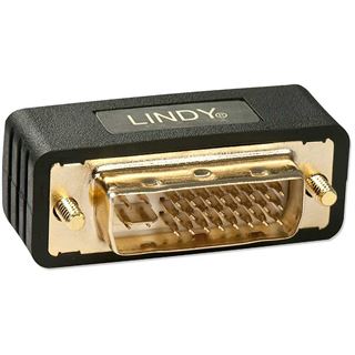 Lindy DVI-I Adapter DVI 24+5 Stecker auf DVI 24+5 Buchse Schwarz