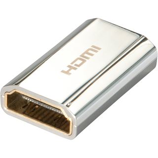 Lindy HDMI Adapter Cromo HDMI-Buchse auf HDMI-Buchse Silber vergoldet