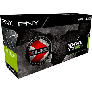 2GB PNY GeForce GTX 960 XLR8 OC GAMING Aktiv PCIe 3.0 x16 (Retail)