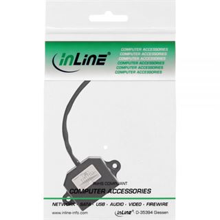 InLine ISDN Verteiler, 2x RJ45 Buchse, 15cm Kabel, mit