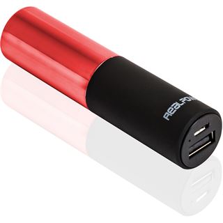 2.500 mAh Ultron Powerbank RealPower PB-Lipstick rot (187974)