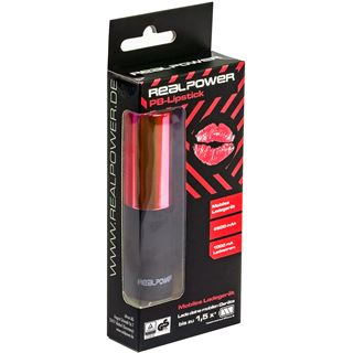2.500 mAh Ultron Powerbank RealPower PB-Lipstick rot (187974)