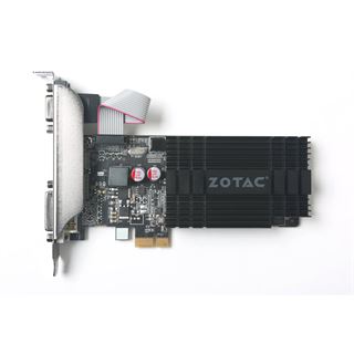 1GB ZOTAC GeForce GT 710 Low Profile Passiv PCIe 2.0 x1 (Retail)