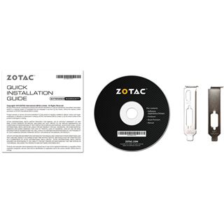 1GB ZOTAC GeForce GT 710 Low Profile Passiv PCIe 2.0 x1 (Retail)