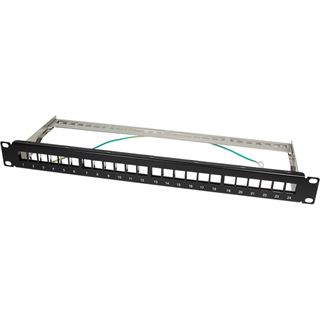 LogiLink Keystone Patchpanel für 24 Keystone Buchsen geschirmt