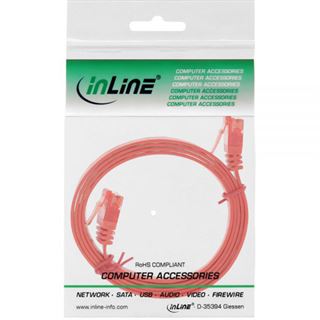 (&euro;7,80*/1m) 0.50m InLine Cat. 6 Patchkabel flach U/UTP RJ45