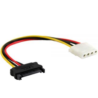 InLine SATA Stromadapterkabel, 15pol SATA Buchse an 4pol Stecker, 15cm