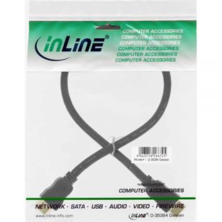 (&euro;13,80*/1m) 0.50m InLine HDMI Anschlusskabel High-Speed mit