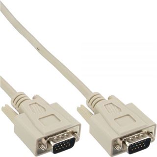 (€4,90*/1m) 1.00m InLine S-VGA Anschlusskabel VGA 15pol Stecker