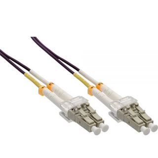 (€6,90*/1m) 1.00m InLine LWL Duplex Patchkabel 50/125 µm