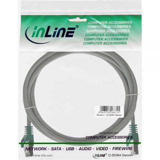 (&euro;15,60*/1m) 0.25m InLine Cat. 5e Patchkabel Crossover SF/UTP