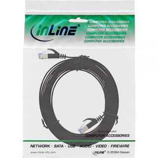 (&euro;2,30*/1m) 3.00m InLine Cat. 6a Patchkabel flach U/FTP RJ45
