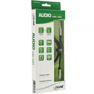 (€6,90*/1m) 1.00m InLine Audio Verlängerungskabel 3.5mm