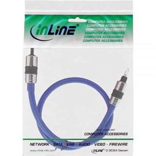 0.50m InLine Toslink Anschlusskabel Premium-Line 3.5mm Stecker auf
