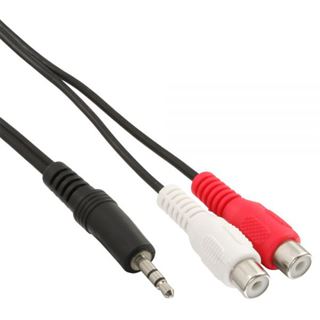 (&euro;3,90*/1m) 1.00m InLine Audio Adapterkabel 3.5mm Klinke Buchse