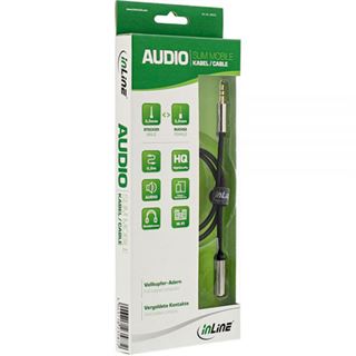 (€9,80*/1m) 0.50m InLine Audio Verlängerungskabel 3.5mm