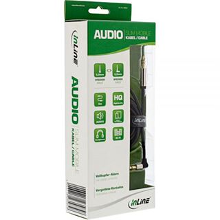 (&euro;1,58*/1m) 5.00m InLine Audio Anschlusskabel gewinkelt 3.5mm