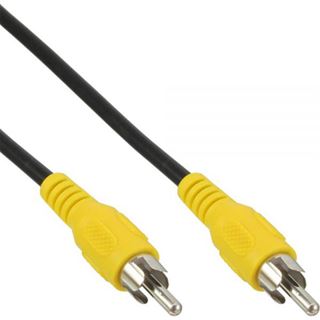 (€3,90*/1m) 1.00m InLine Video Anschlusskabel Cinch Stecker auf