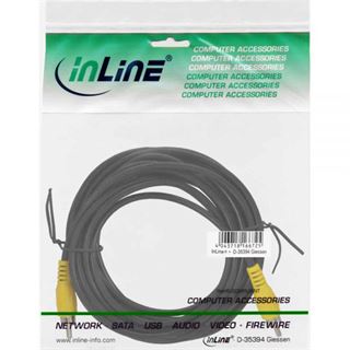 (€3,90*/1m) 1.00m InLine Video Anschlusskabel Cinch Stecker auf