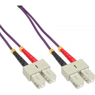 (€0,80*/1m) 20.00m InLine LWL Duplex Patchkabel 50/125 µm