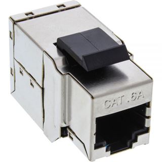 InLine Cat. 6a Kupplung Keystone RJ45 Buchse auf RJ45 Buchse Silber