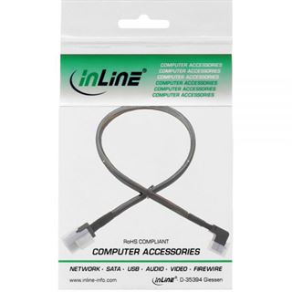 (€39,80*/1m) 0.50m InLine SAS 6Gb/s Anschlusskabel gewinkelt