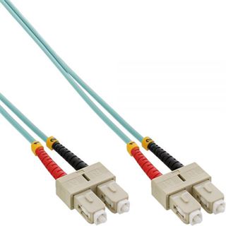 (€6,90*/1m) 1.00m InLine LWL Duplex Patchkabel 50/125 µm
