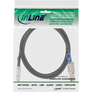 (€34,45*/1m) 2.00m InLine SAS 6Gb/s Anschlusskabel SFF-8644