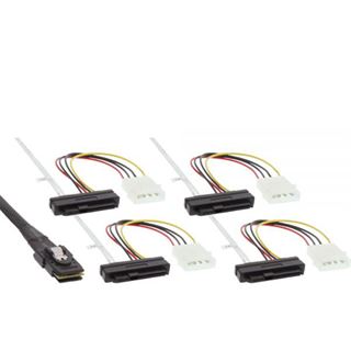 (€41,20*/1m) 0.75m InLine SAS 6Gb/s Anschlusskabel SFF-8087